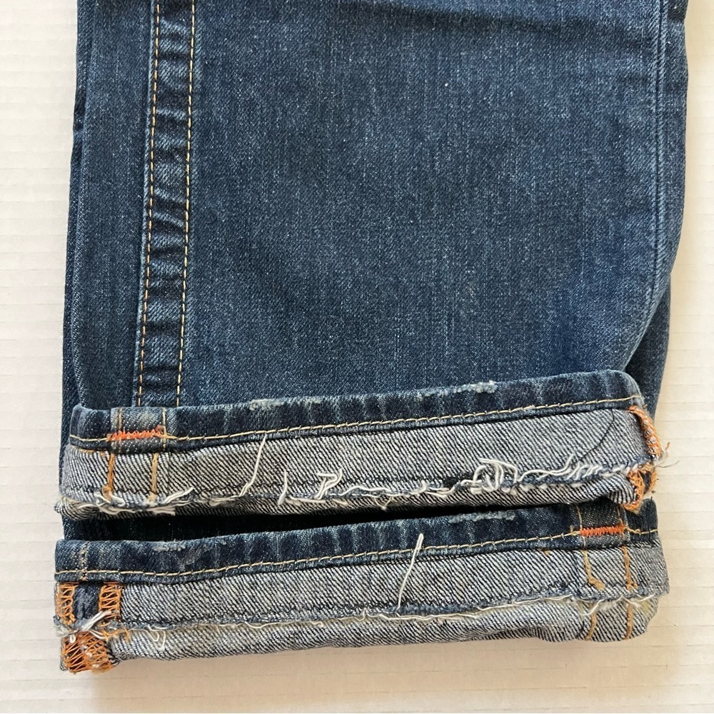 Vintage True Religion Rainbow Rope Stitch Button Fly Made in USA Jeans SZ 34 - Picture 16 of 17